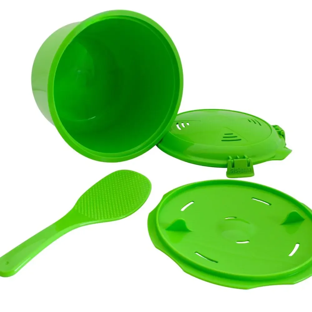 Sistema Lime Green Rice Microwave Multicooker Steamer Hard to find color!